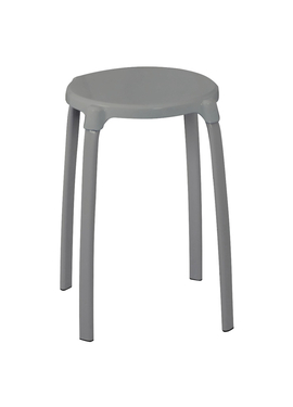 4elementsТабурет для ванной Max серый алюминий