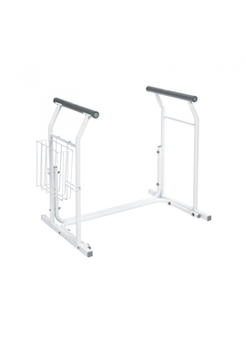 Поручень для доступа к туалету с местом для хранения Sam белый нержавеющая сталь