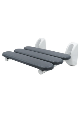 4elementsScaun pliabil pentru duș Pro gri aluminiu Ridder