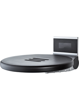 Складное сидение для душа Zac черный алюминий