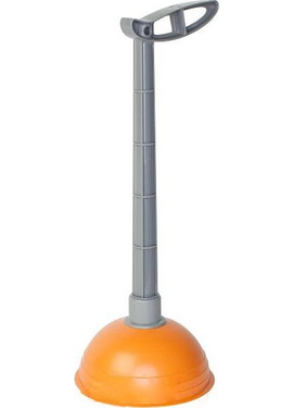 Вантуз "Мега" с высокой ручкой оранжевый Aquant