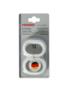 4elementsКольца для душевых штор Wien белые 12 шт. Ridder