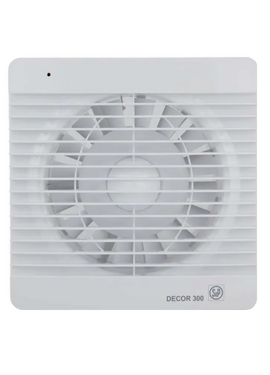 Осевой вытяжной вентилятор с обратным клапаном и таймером Soler Palau DECOR 300CRZ D150 White