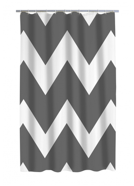 4elementsШтора для душа текстильная Pico серая 180x200 мм Ridder