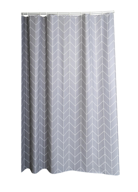 4elementsШтора для душа виниловая Espina серая 180х200 мм