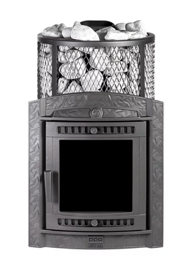 Печь банная чугунная "Атмосфера L" сетка 24kW Прометалл