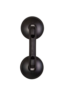 4elementsBara de sprijin cu ventuze Rob S negru ABS plastic cauciucat