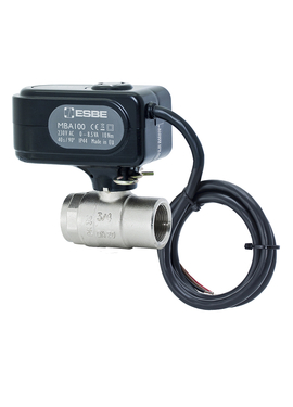 MBA 121 Шаровой кран с электроприводом DN25, KVS60, G 1" ESBE