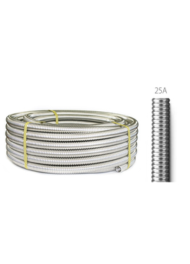 4elementsТруба гофрированная д 25 мм из нержавеющей стали SS304-50м, отожженная KUBBER