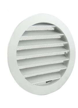 4elementsGrila rotunda exterioara cu flansa din aluminiu d.100 Promistral