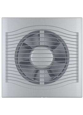 Дизайнерский вытяжной вентилятор с обратным клапаном VentEurope ELEGIA 125 BD D125 Gray Metal