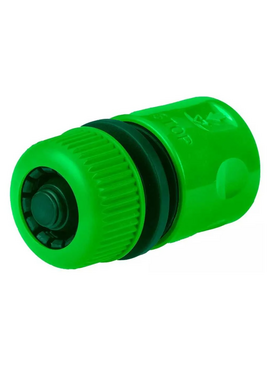 Соединитель быстросъемный для поливного шланга 1/2" с клапаном KUBBER /Bar Cod(2009010006994)