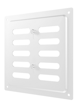 Решетка MER White регулируемая 15x15 оцинкованная сталь Promistral