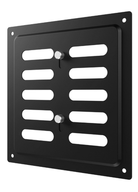 Решетка MER Black регулируемая 15x15 оцинкованная сталь Promistral