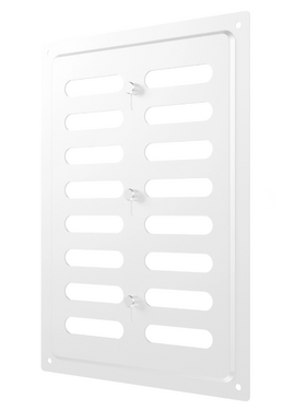 Решетка MER White регулируемая 17x24 оцинкованная сталь Promistral