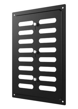 4elementsРешетка MER Black регулируемая 17x24 оцинкованная сталь Promistral