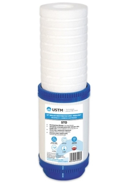 4elementsКартридж седиментационно-угольный STO, 10", 10 мкм (активированный уголь и полипропилен)