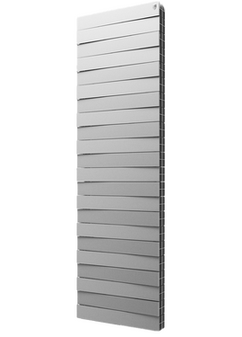 4elementsRadiator bimetal Royal Thermo Pianoforte Tower Silver Satin 18 sectii
