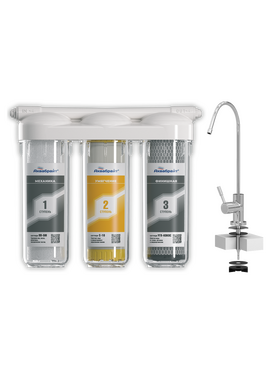 Фильтр под кухонную мойку - 3 ступени очистки АБФ-ТРИА - УМЯГЧЕНИЕ Aquabright