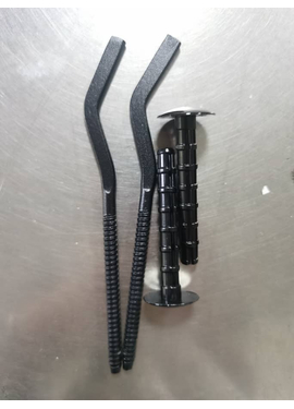 Кронштейны для монтажа радиаторов Calvetto 7*170mm Черные (пара)