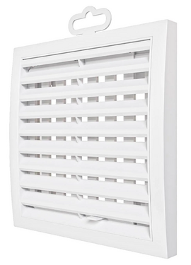 4elementsРегулируемая вытяжная вентиляционная решетка Mistral 15х15 White