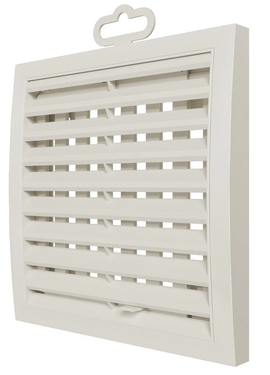 4elementsРегулируемая вытяжная вентиляционная решетка Mistral 15х15 Ivory