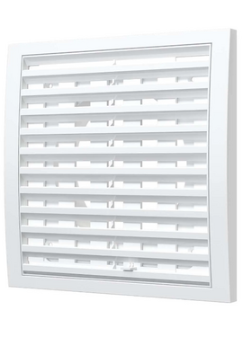 4elementsРегулируемая вытяжная вентиляционная решетка с фланцем Mistral 20х20 D150 White