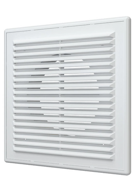 4elementsGrila pentru ventilatie din ABS-plastic cu cadru Era 1515R10F 15o15 D100 White