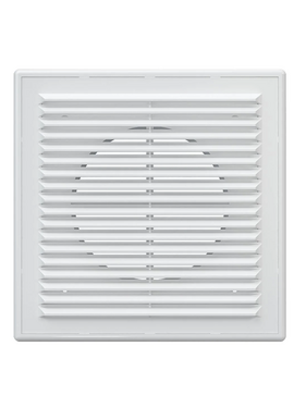 4elementsВытяжная вентиляционная решетка из АБС-пластика с рамкой Mistral 21х21 D125 White