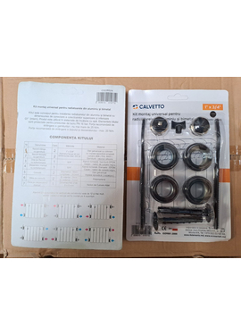 Комплект черных футорок 1" x 3/4" CALVETTO