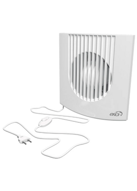 Осевой вытяжной вентилятор с сетевым кабелем ERA FAVORITE 4-01 D100 White