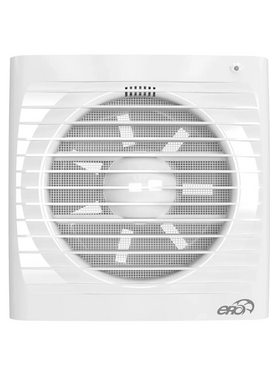 Осевой вытяжной вентилятор с сеткой ERA 5S D125 White