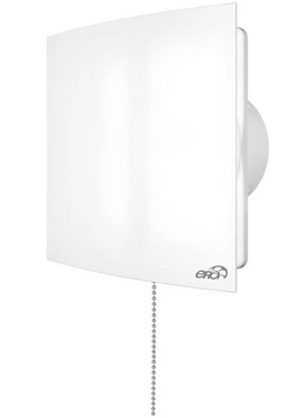 4elementsОсевой вытяжной вентилятор с обратным клапаном и выключателем ERA Quadro 4C-02 D100 White