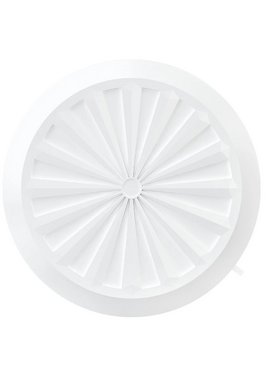 4elementsРегулируемая вытяжная вентиляционная решетка Mistral D180 (фланец D90-160) White