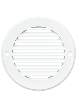 Круглая вытяжная вентиляционная решетка Mistral D100 White