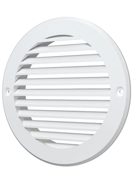 Круглая вытяжная вентиляционная решетка Mistral D120 White