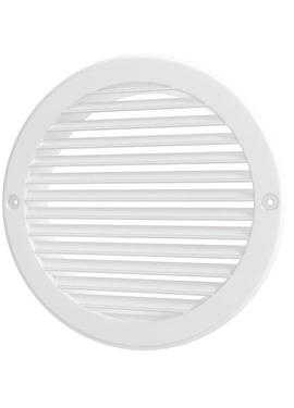 Круглая вытяжная вентиляционная решетка Mistral D160 White