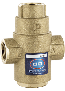 4elementsValva termostatica anticondens 1 1/4F 60°C, KVs 9 OR