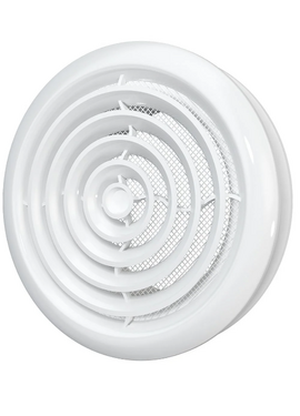 4elementsДиффузор приточно-вытяжной со стопорным кольцом и фланцем Mistral 10DK D100