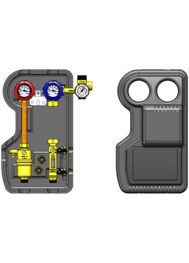 4elementsЦиркуляционная группа без насоса Novasfer NOVASOL DUO 3/4x3/4 2-12 l/min
