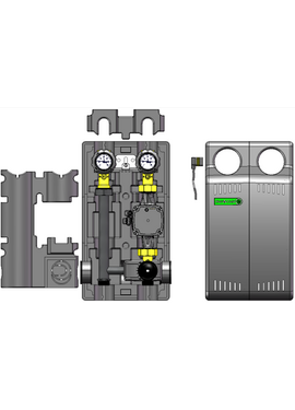 4elementsНасосная группа прямого монтажа Novasfer GRRME DN25 (UPM3 HYBRID)