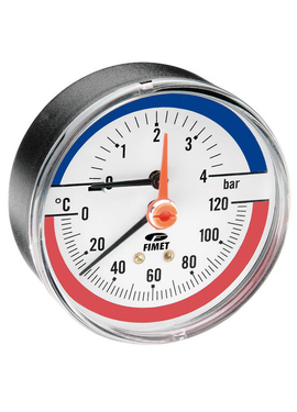 4elementsТермоманометр 0-6 Атм. центральный TIM80-6 Fimet