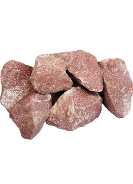 Камень д/сауны Кварцит малиновый колот 20 кг (коробка)