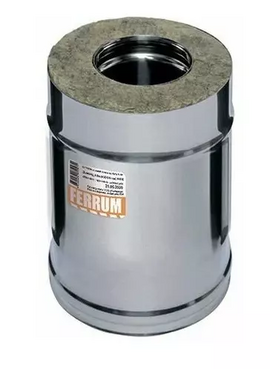 Сэндвич дымоход двустенный 0,25м Ferrum (430/0,8+оц) D150x210