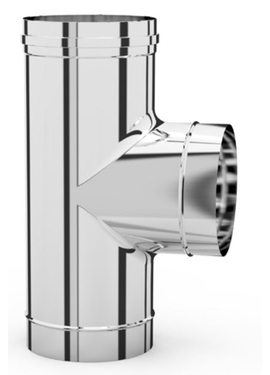 4elementsТройник-К на 90° для одностенного дымохода Alpinox Ø150 (304/0,5) ALPTTM90 150