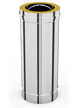 Сэндвич дымоход двустенный 0,5м Alpinox Ø150x210 (304/430/0,5) ALPC500 150x210