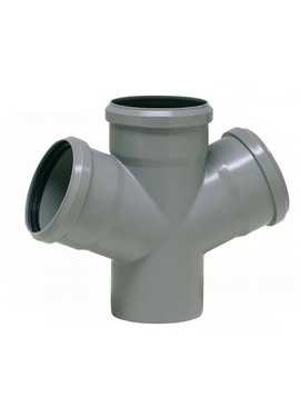 Крестовина одно плоскостная  110/110 угол 67° HTDA Valsir