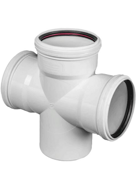 Крестовина малошумной канализации 110/110/110/87° ELITE Ростурпласт