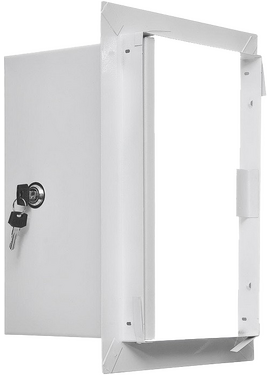 Ревизионный люк металл. с замком 400 х 400