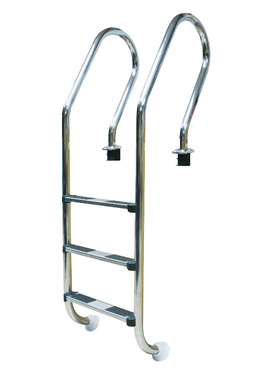 Лестница из нержавеющей стали для бассейна с 3 ступенями KUBBER F-203A, 0,9 мм